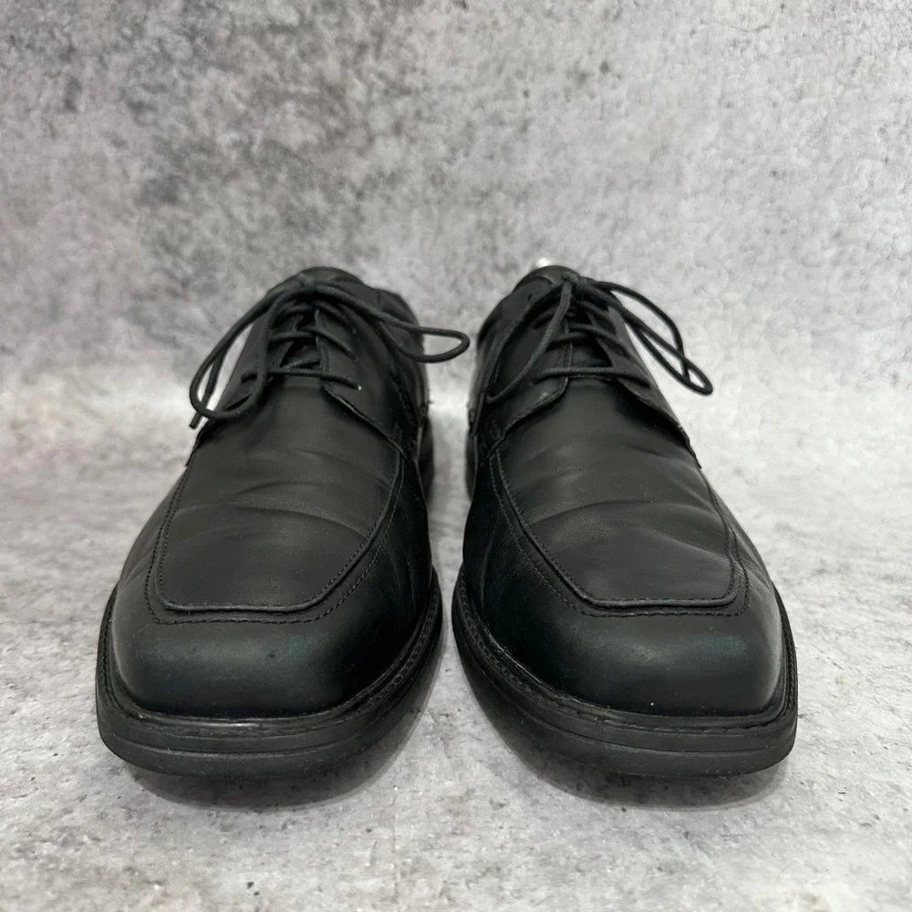 Bostonian Ipswich Apron Oxford Mens 11.5 Black Dress Shoes Leather LaceUp